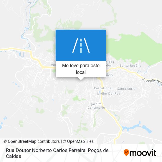 Rua Doutor Norberto Carlos Ferreira mapa
