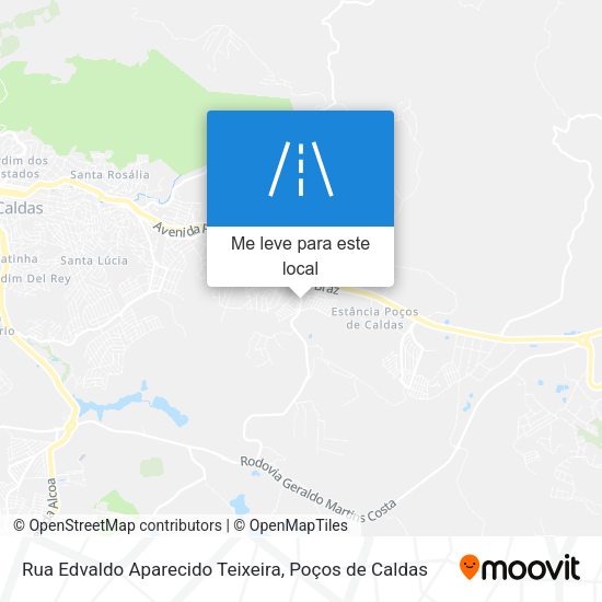 Rua Edvaldo Aparecido Teixeira mapa