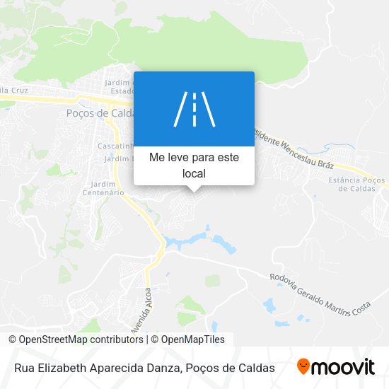 Rua Elizabeth Aparecida Danza mapa