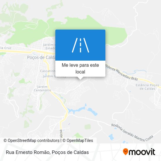 Rua Ernesto Romão mapa