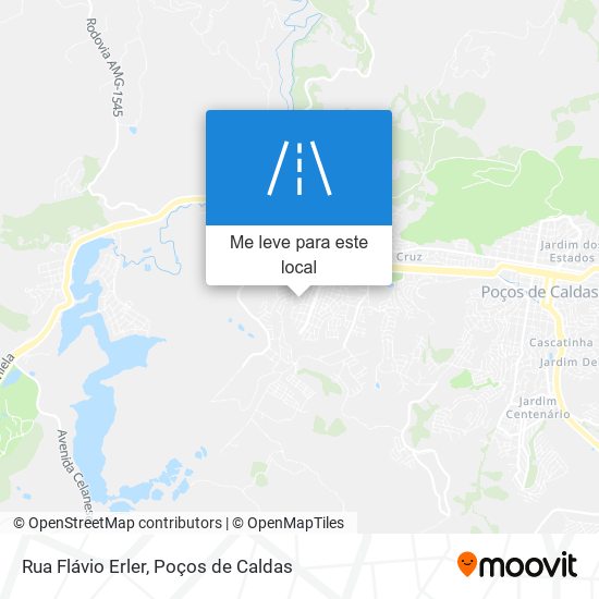 Rua Flávio Erler mapa
