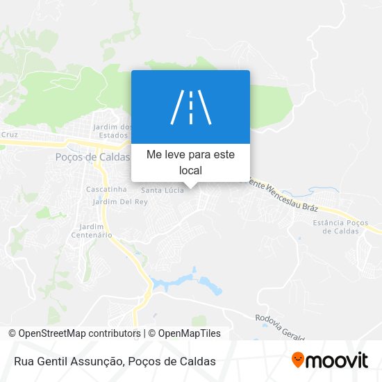 Rua Gentil Assunção mapa