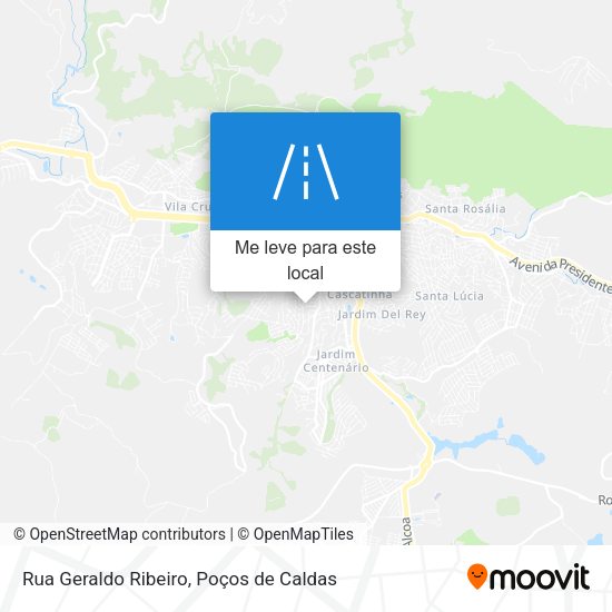 Rua Geraldo Ribeiro mapa