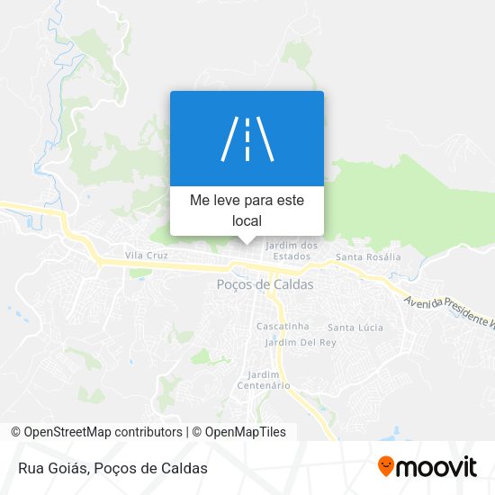 Rua Goiás mapa