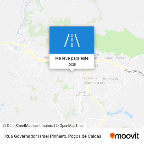 Rua Governador Israel Pinheiro mapa