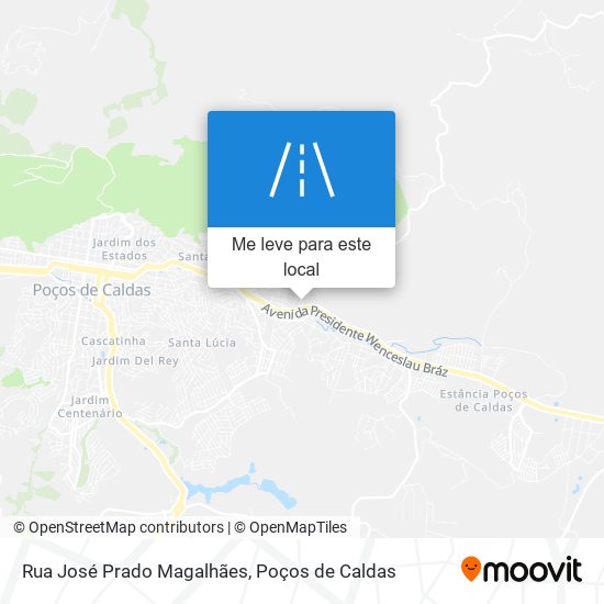 Rua José Prado Magalhães mapa