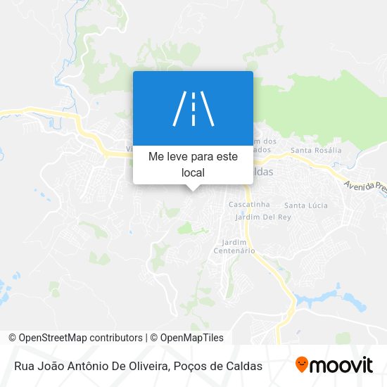 Rua João Antônio De Oliveira mapa