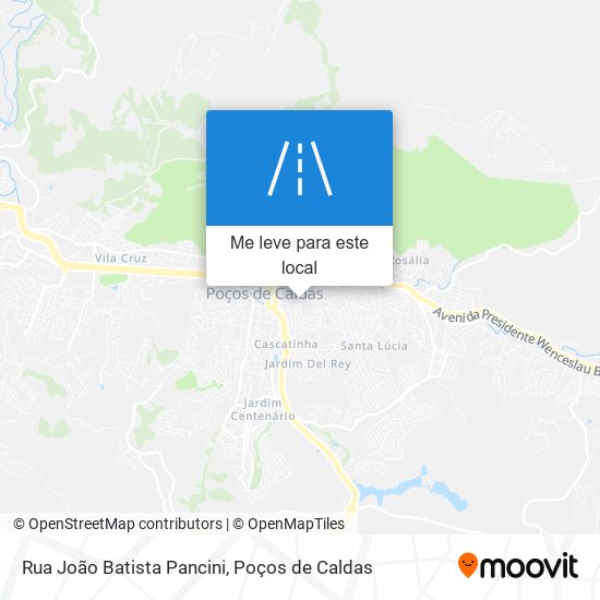 Rua João Batista Pancini mapa