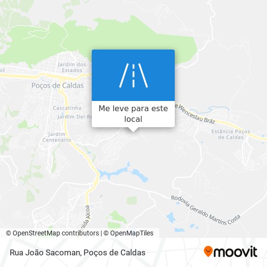 Rua João Sacoman mapa