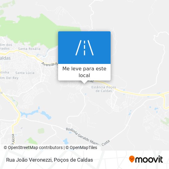 Rua João Veronezzi mapa