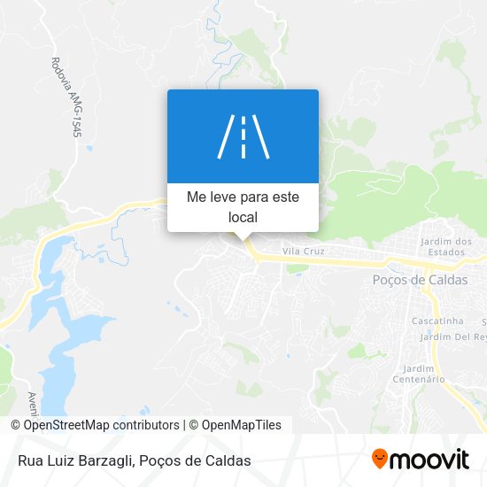Rua Luiz Barzagli mapa
