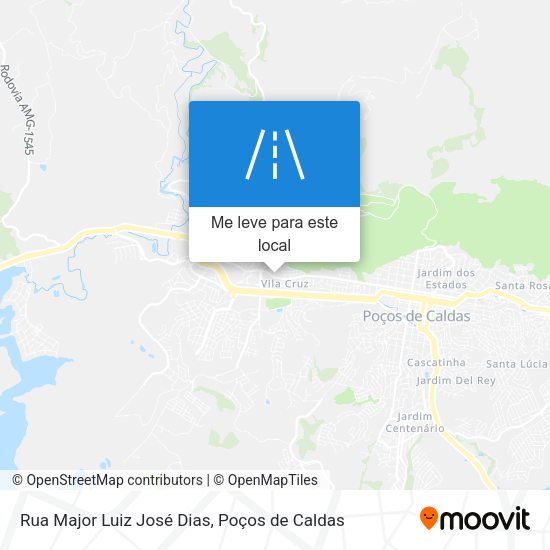Rua Major Luiz José Dias mapa