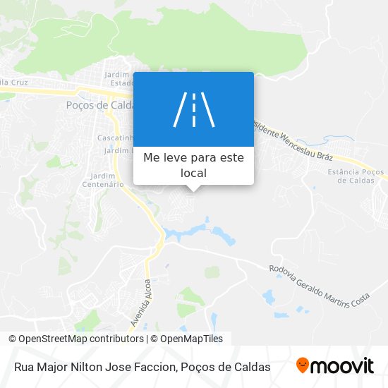 Rua Major Nilton Jose Faccion mapa