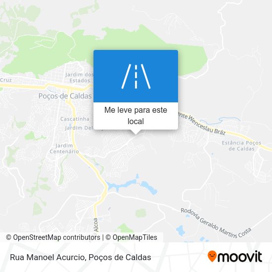 Rua Manoel Acurcio mapa