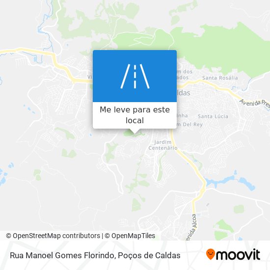 Rua Manoel Gomes Florindo mapa