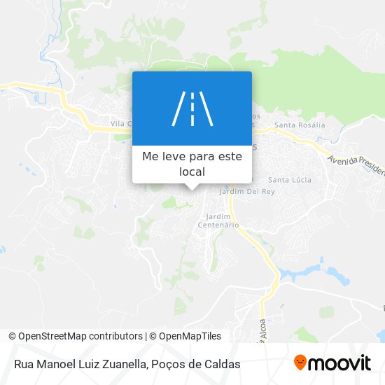 Rua Manoel Luiz Zuanella mapa