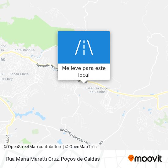 Rua Maria Maretti Cruz mapa