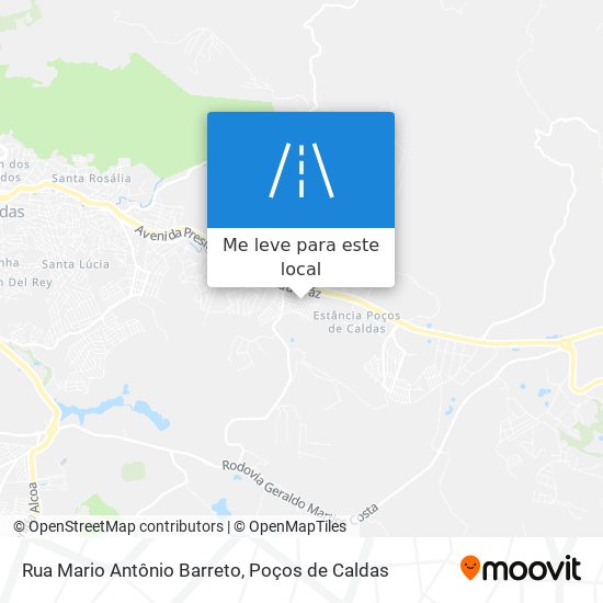 Rua Mario Antônio Barreto mapa