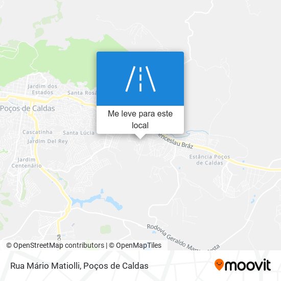 Rua Mário Matiolli mapa