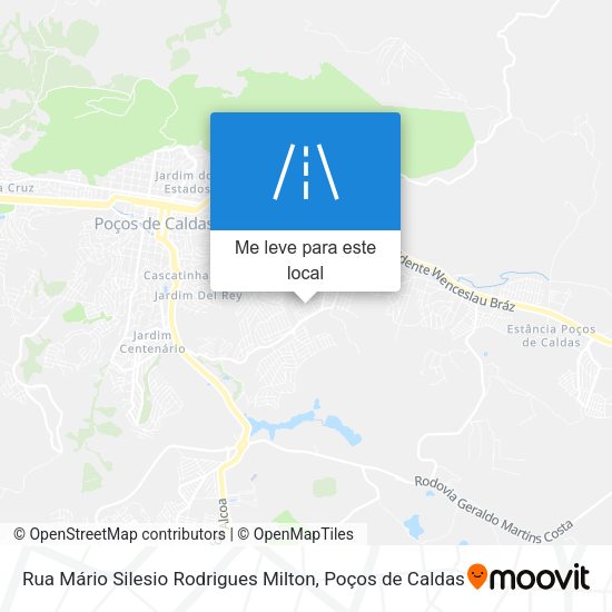 Rua Mário Silesio Rodrigues Milton mapa