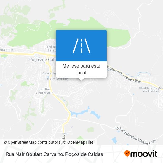 Rua Nair Goulart Carvalho mapa