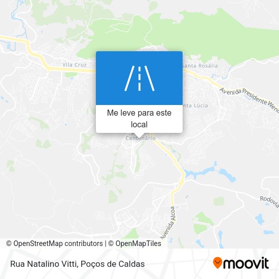 Rua Natalino Vitti mapa
