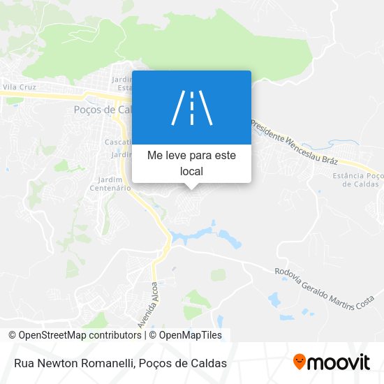 Rua Newton Romanelli mapa