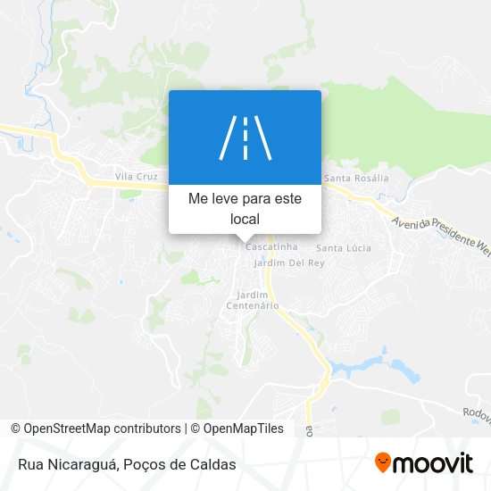Rua Nicaraguá mapa