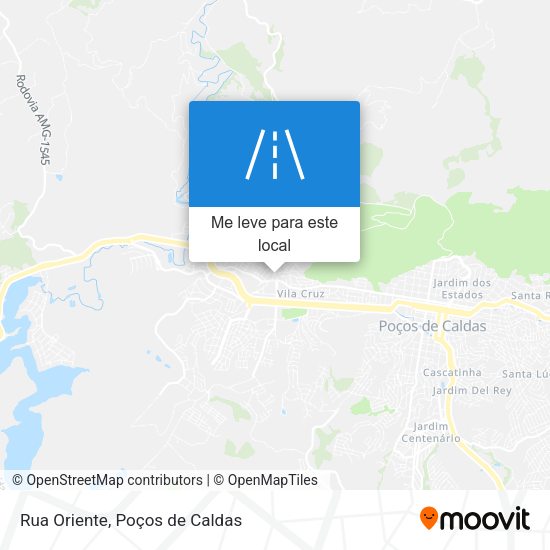 Rua Oriente mapa
