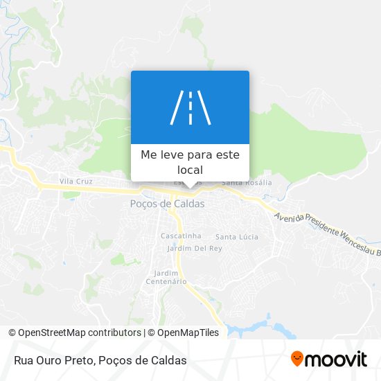 Rua Ouro Preto mapa
