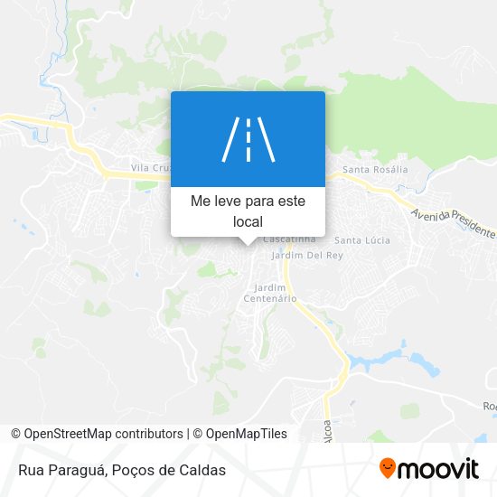 Rua Paraguá mapa