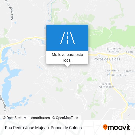 Rua Pedro José Majeau mapa
