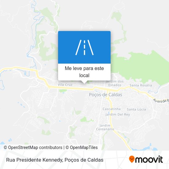 Rua Presidente Kennedy mapa