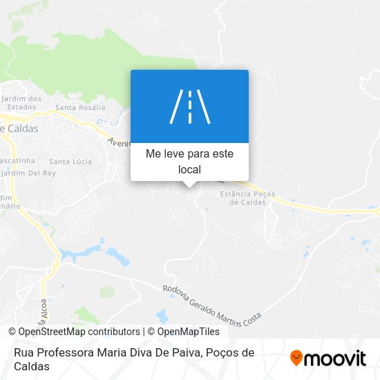 Rua Professora Maria Diva De Paiva mapa