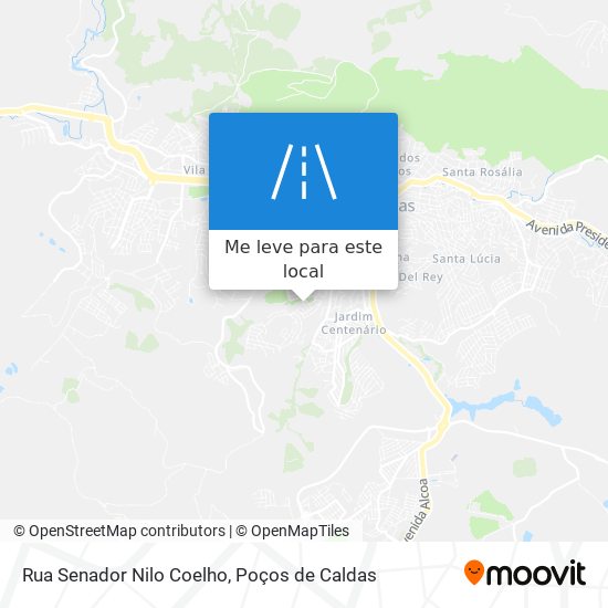 Rua Senador Nilo Coelho mapa