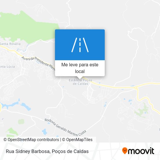 Rua Sidney Barbosa mapa