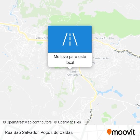 Rua São Salvador mapa