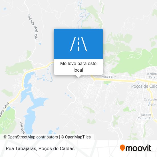 Rua Tabajaras mapa