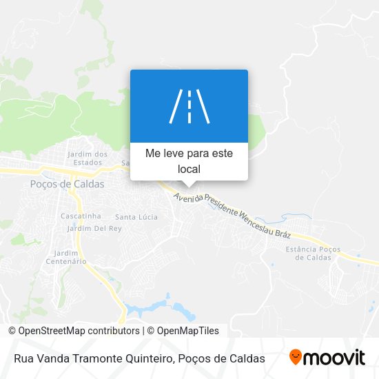 Rua Vanda Tramonte Quinteiro mapa