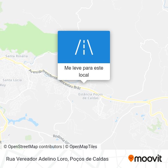 Rua Vereador Adelino Loro mapa
