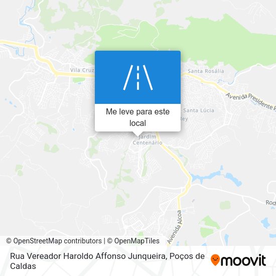 Rua Vereador Haroldo Affonso Junqueira mapa