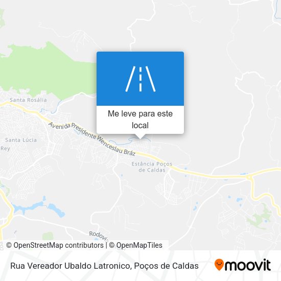 Rua Vereador Ubaldo Latronico mapa