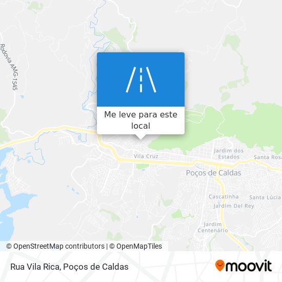 Rua Vila Rica mapa