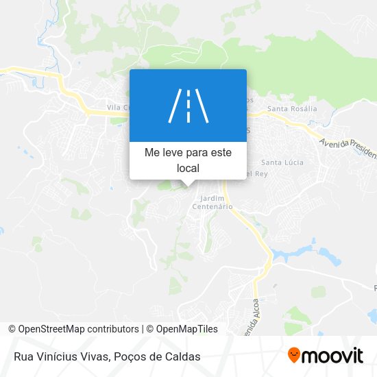 Rua Vinícius Vivas mapa