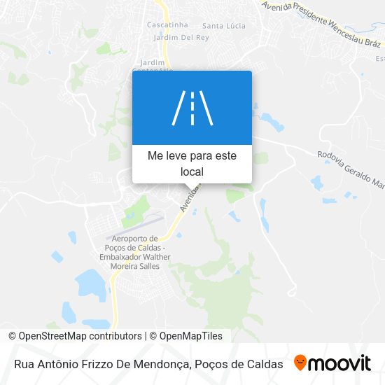 Rua Antônio Frizzo De Mendonça mapa