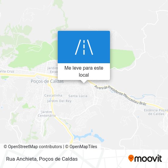 Rua Anchieta mapa