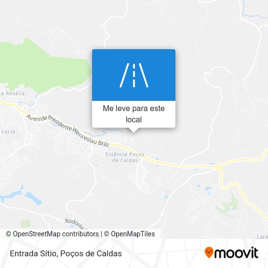 Entrada Sítio mapa