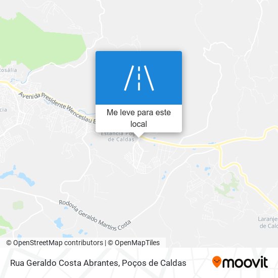Rua Geraldo Costa Abrantes mapa