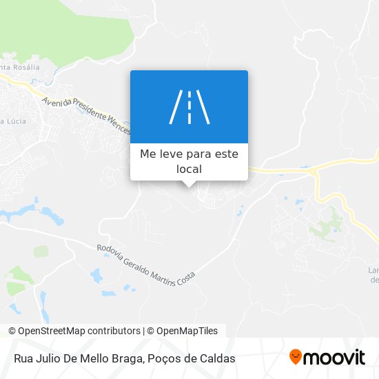 Rua Julio De Mello Braga mapa