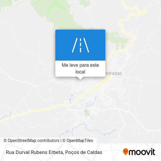 Rua Durval Rubens Erbeta mapa